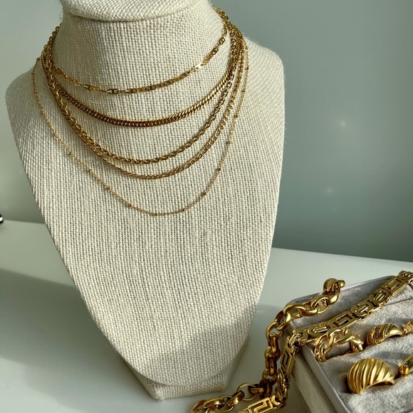 Mushroom  pendant gold chain necklace non tarnish necklace kids w… - Picture 2 of 4